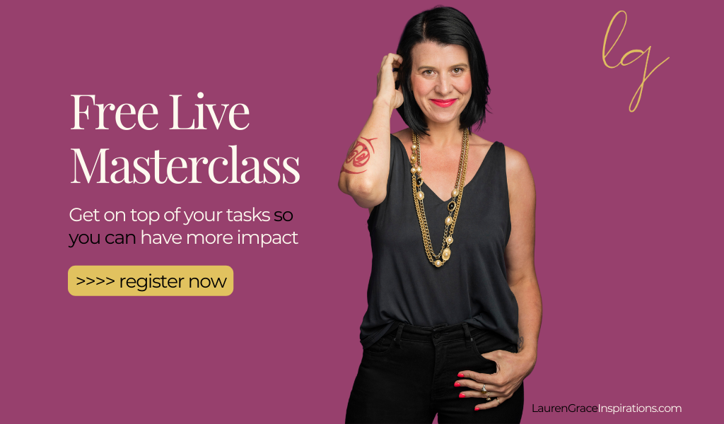 Free Masterclass - Get on top of your tasks so you can have more impact