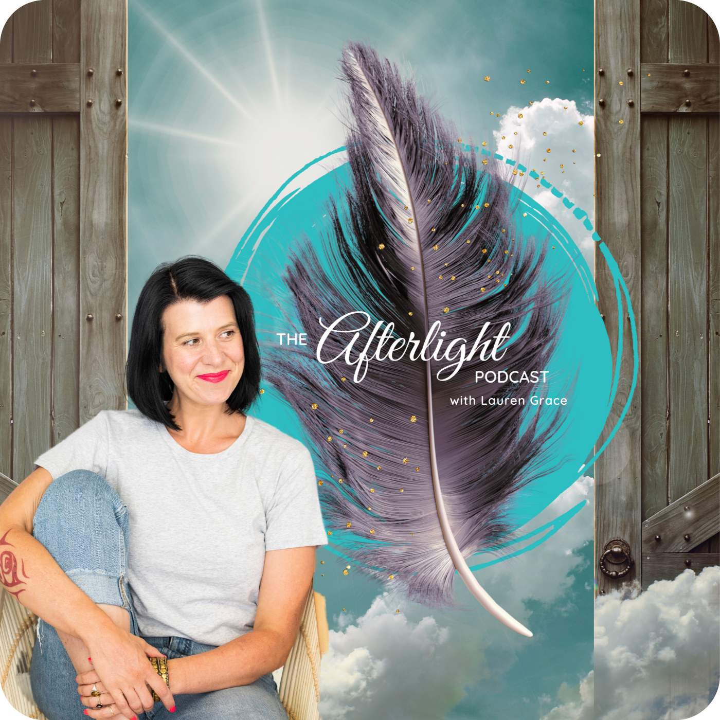 NEW website Podcast logo (1400 x 1400 px) The Afterlight Podcast with Lauren Grace